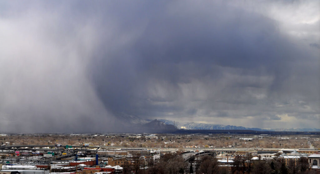 Storm Curl over West Valley, Utah